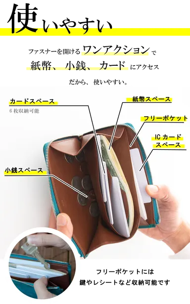 ワンアクションで全てにアクセス可能