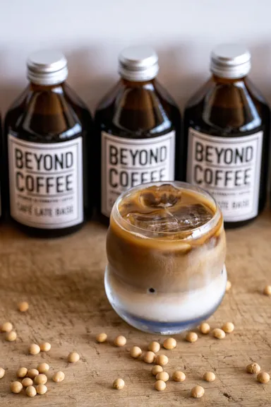 ヘルシーな大豆コーヒーのカフェラテベース