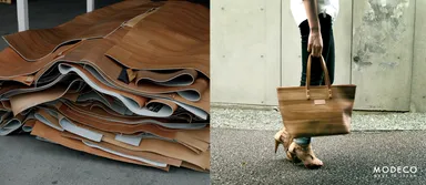 『フローリング』の端材がバッグへ