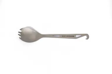 チタン製先割れスプーン　携帯フック付き