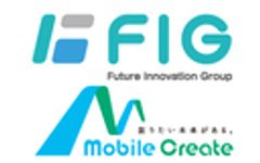FIG株式会社、モバイルクリエイト株式会社のロゴ