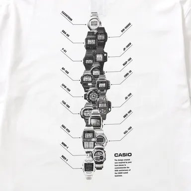 CASIO WATCH 16MODELs T-SHIRT　背面