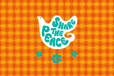 平和の象徴ハトをモチーフに