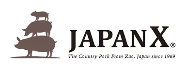 宮城から世界へ日本ブランドのうまい豚『JAPAN X』ロゴ