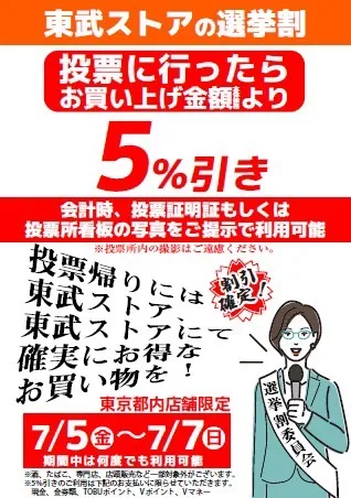 東部ストア様センキョ割