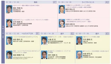 9月4日 プログラム一覧