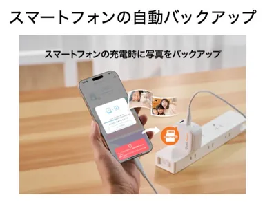 スマートフォンの自動バックアップ