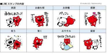 LINEスタンプの内容