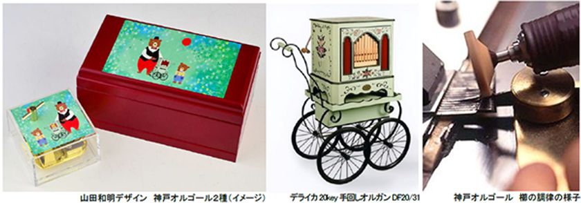 ROKKO森の音ミュージアム 開館30周年記念
山田和明デザインの神戸オルゴールを発売
編曲から製作まで職人が手掛け、
500曲以上から選べるオルゴール