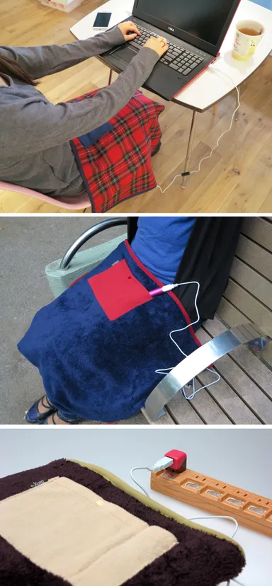 USBブランケット使用シーン