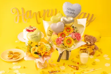 「そのまま飾れる推し色ブーケ（イエロー）」