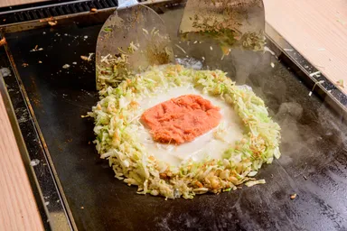 明太もちチーズもんじゃ