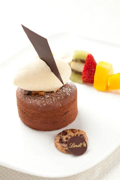 フォンダン・オ・ショコラ(銀座店フルーツ付)