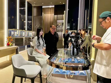 フランクミュラー (バンコク) での取材の様子