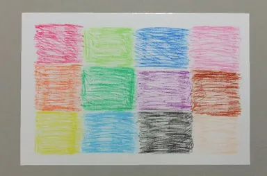 水性クレヨン筆記時