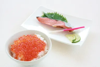 塩引鮭とはらこ醤油漬