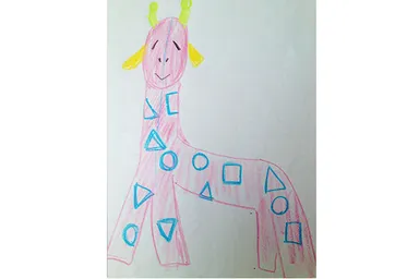 にこにこのきりんさん(ラクガキ画像)