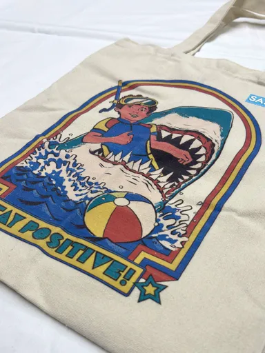 サメポリーロゴ付　トートバッグ