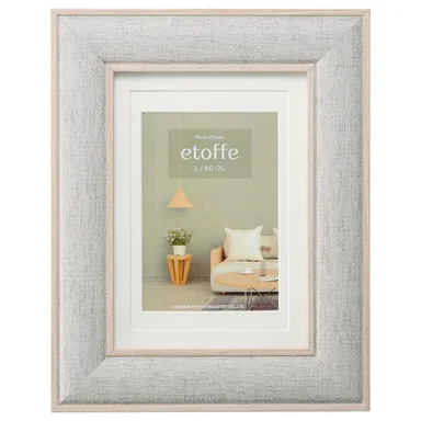 ハクバ フォトフレーム Etoffe（エトフ）グレー 正面