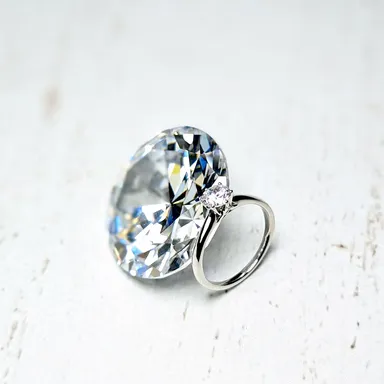 鍛造の婚約指輪イメージ.1