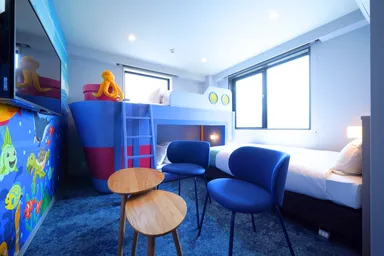 船に乗っているみたい「海のお部屋」の2段ベッド