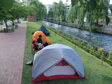 広瀬川キャンプイメージ