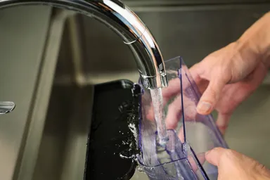 水洗いが可能なウォータータンク