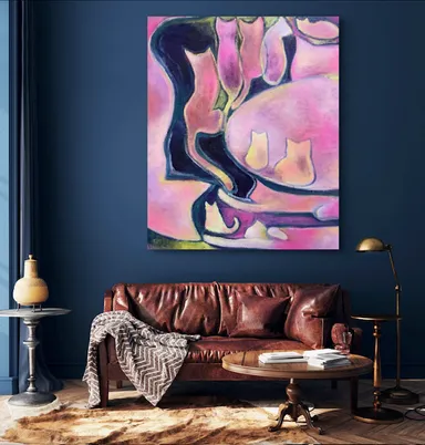 真琴・アクリル抽象画