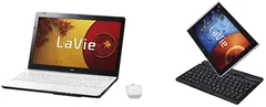 ノートパソコン「LaVie G タイプS」とタブレット「LaVie Tab W(キーボード付)」