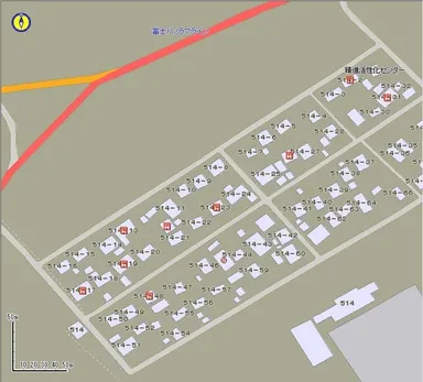 【地図サンプル】富士樹海　精進湖民宿村周辺の詳細地図