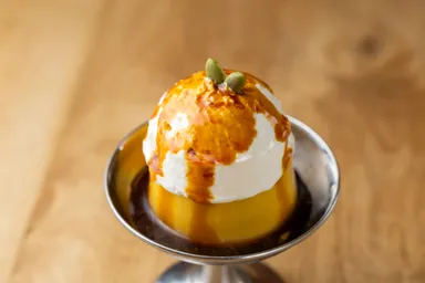 かぼちゃの皿プリン　650円