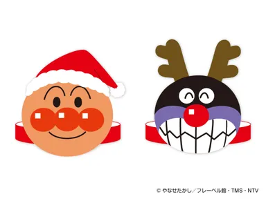 クリスマスお面工作　※画像はイメージです
