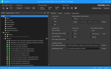 シンプルで使いやすいユーザーインタフェース(テストセットアップ画面)