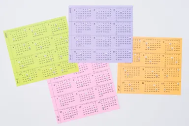 購入特典の年間カレンダー