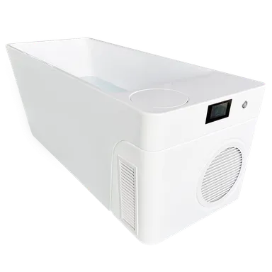 サウナの冷水浴に最適な浴槽一体式チラーSaunaHax-i