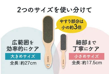 2つのサイズを使い分けて