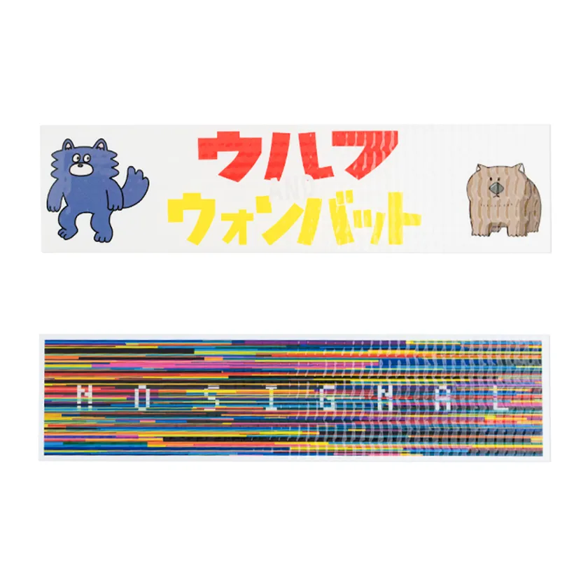 アパレルステッカー(横長サイズ)