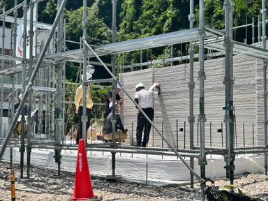 3Dプリンターを使用した基礎部分