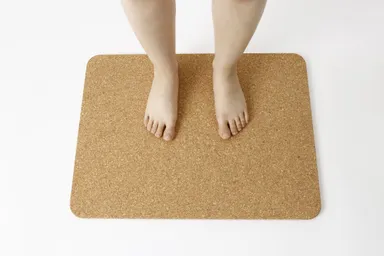 コルクのバスマット