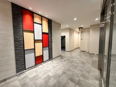 「播州織」を使用したエントランス