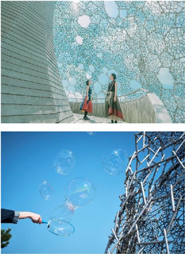 2025年春、神戸の山・六甲山の展望台で
体験型アートイベント
「シダレミュージアム2025 エモい展」
の開催が決定！