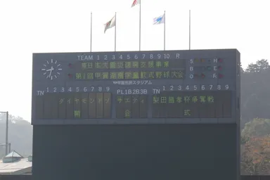 大会の様子(バックスクリーン)