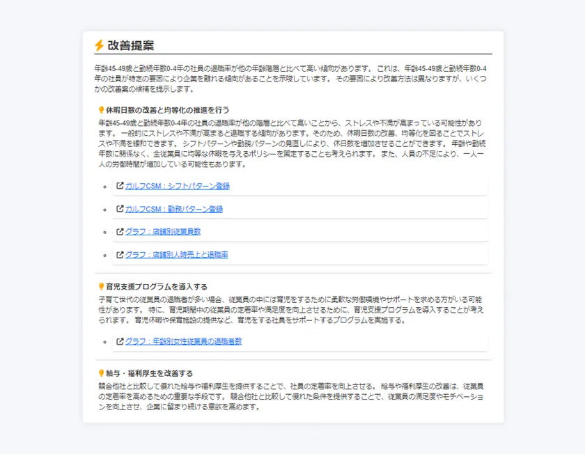 解決策のサジェスト STEP3:改善提案