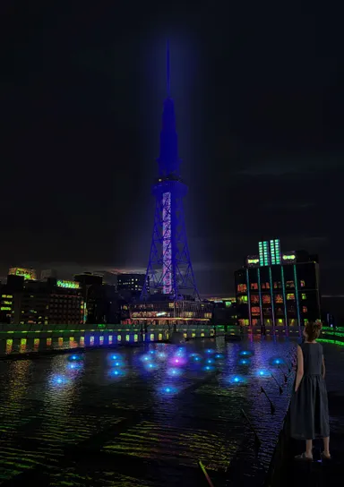 会場内にあるボタンを押すと演出が変わる驚きの仕掛けも！