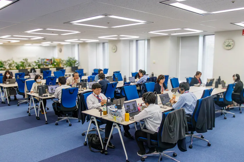 障害者も働く実際の職場/提供:株式会社ドコモ・プラスハーティ