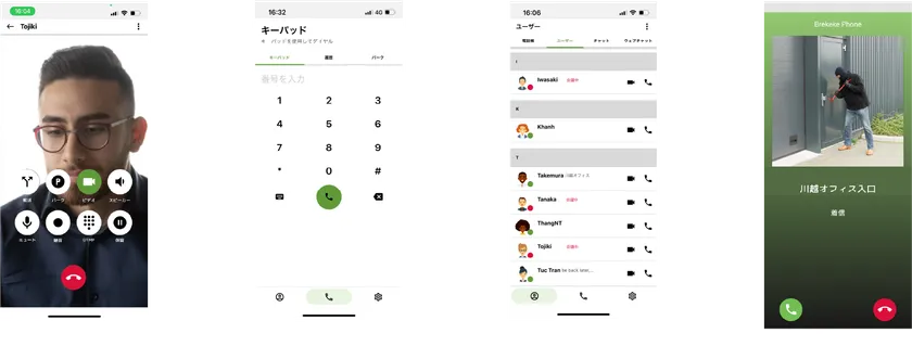 Brekeke Phone操作イメージ