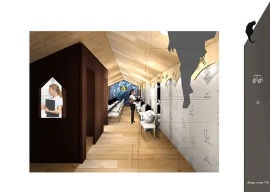 店の中にまたgigiのおウチが