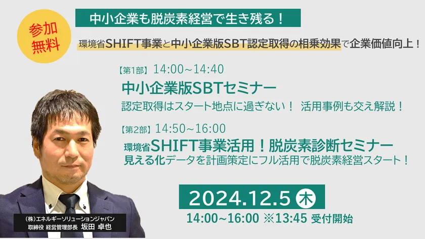 エネルギーの見える化と中小企業版SBT認定の相乗効果とは?