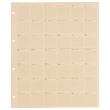 「ネガフォトアルバム」替台紙 35mm用ベタ焼き貼付シート