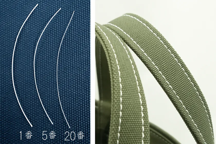 超極太糸で2号帆布を縫い上げる!